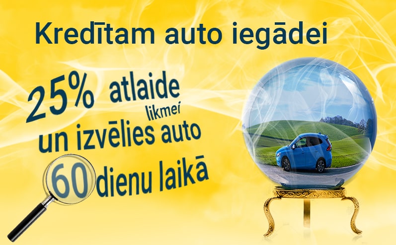 Incredit akcija auto iegādei